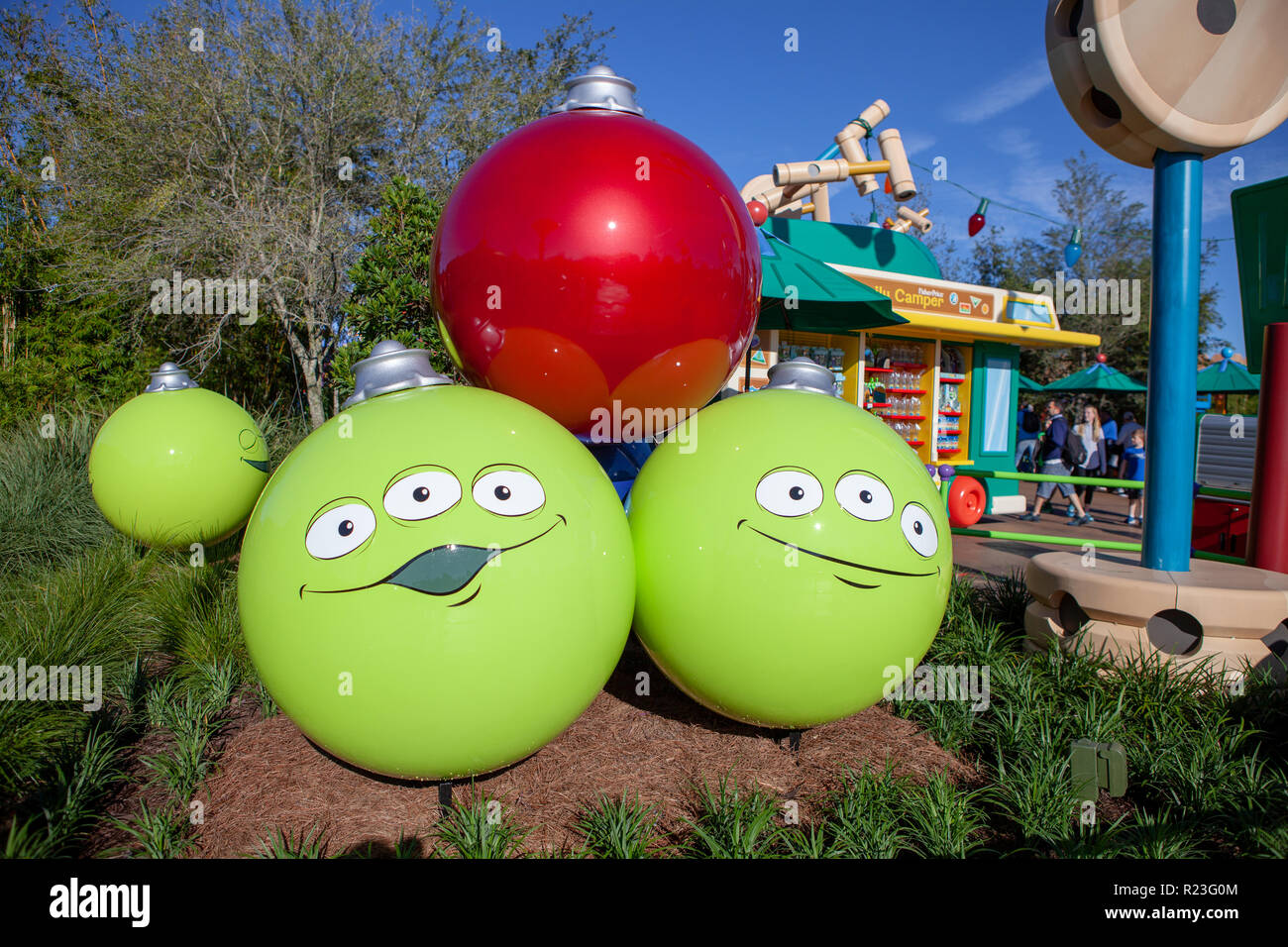 Toy Story in Disney's Hollywood Studios Theme Park in Orlando, Florida Stockfoto