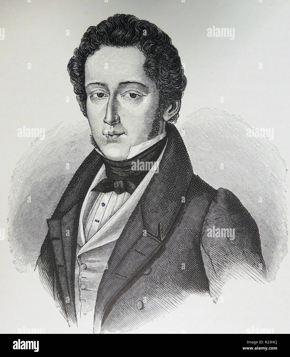 Frederic Chopin (1809-1849), polnischer Pianist und Komponist. Liebhaber von George Sand. Starb an. Stockfoto