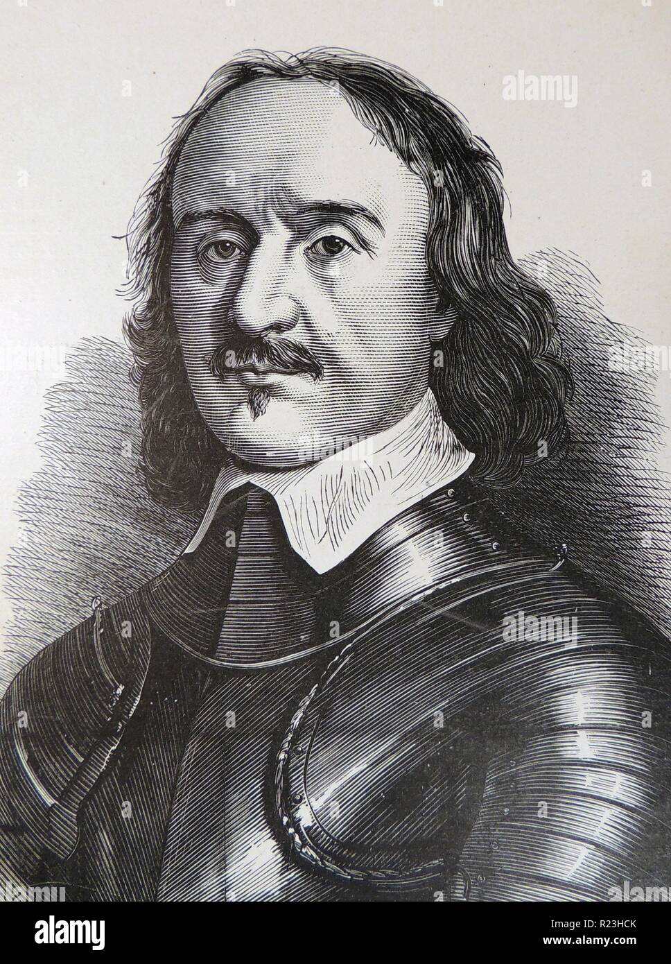 Oliver Cromwell (1599-1658) englischer Soldat und Staatsmann. Lord Protector 1653-1658. Stockfoto