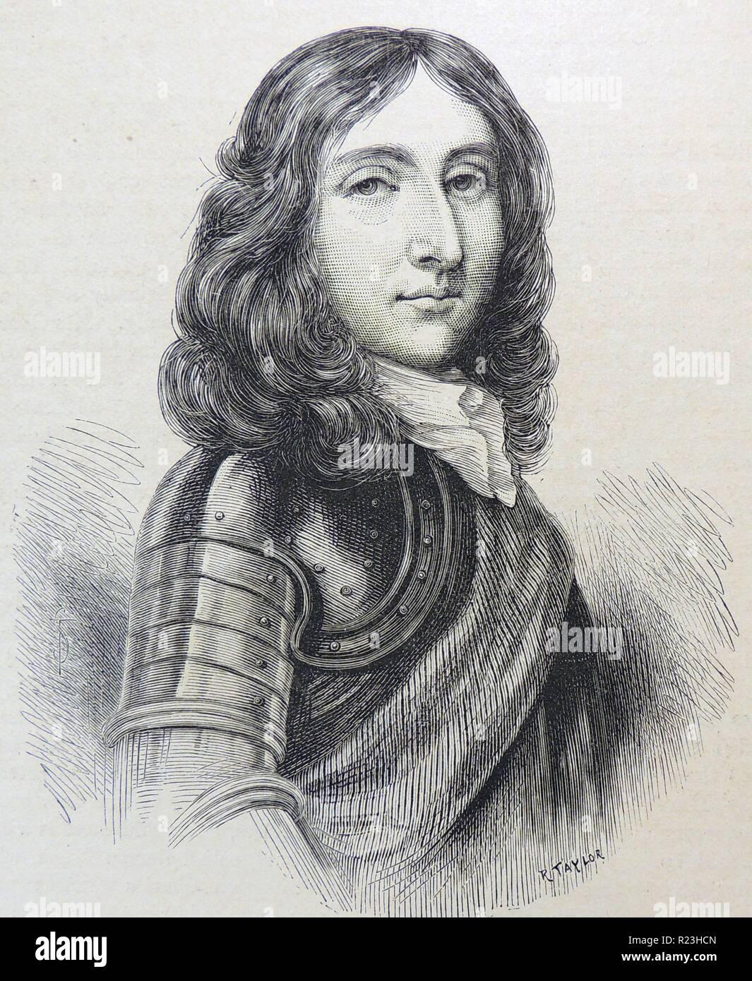 Richard Cromwell (1626-1712) Sohn von Oliver Cromwell, welche er als Lord Protector von England im September 1658 gelungen, aber wurde im Mai 1659 zur Abdankung gezwungen. Stockfoto