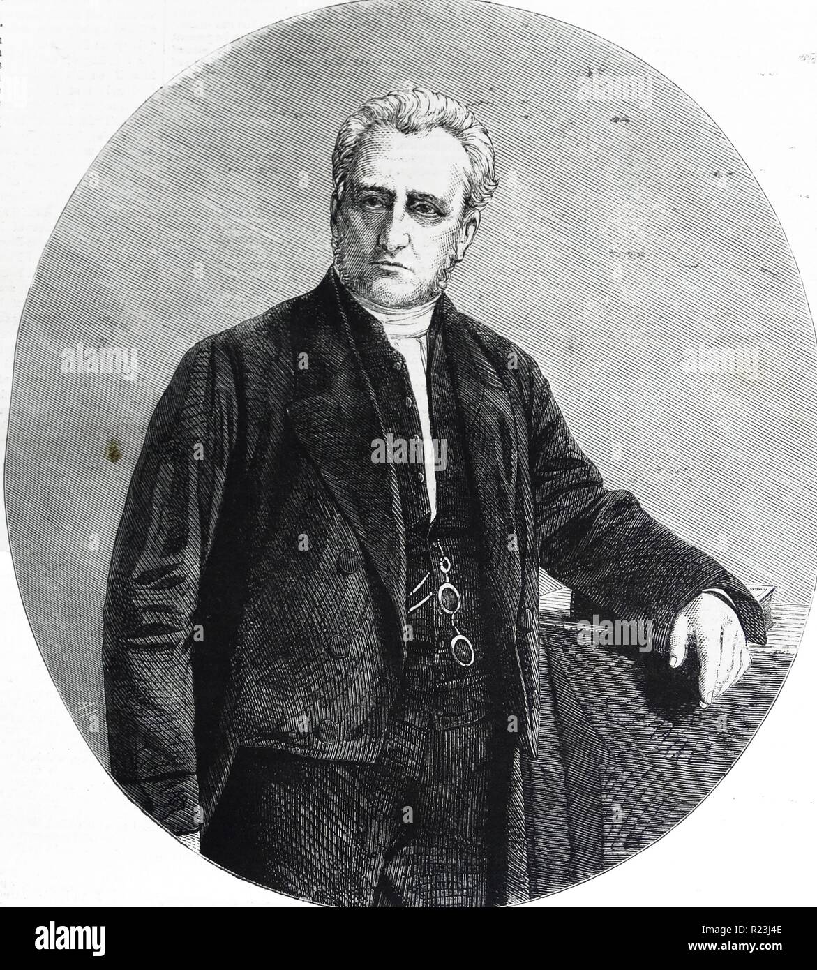 Der Reverend William Holz Stempel (1801 – 1877), Präsident des Vereins Wesleyan methodistische für 1860-61. 1860 Stockfoto