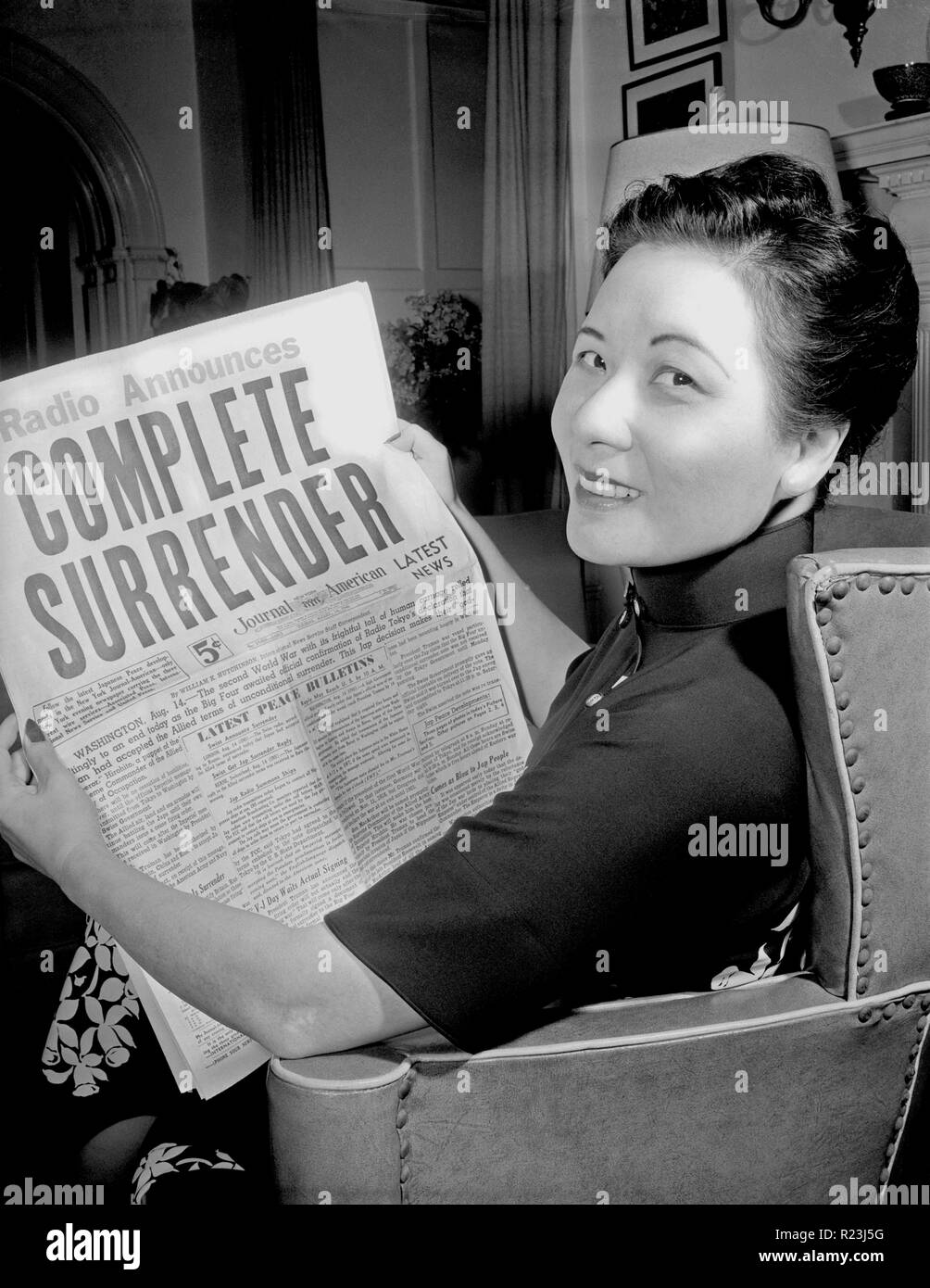 Soong Mai - Ling oder Soong Mei-ling, die Frau von General Chiang Kai-shek von China (Taiwan) 1898-2003 Stockfoto