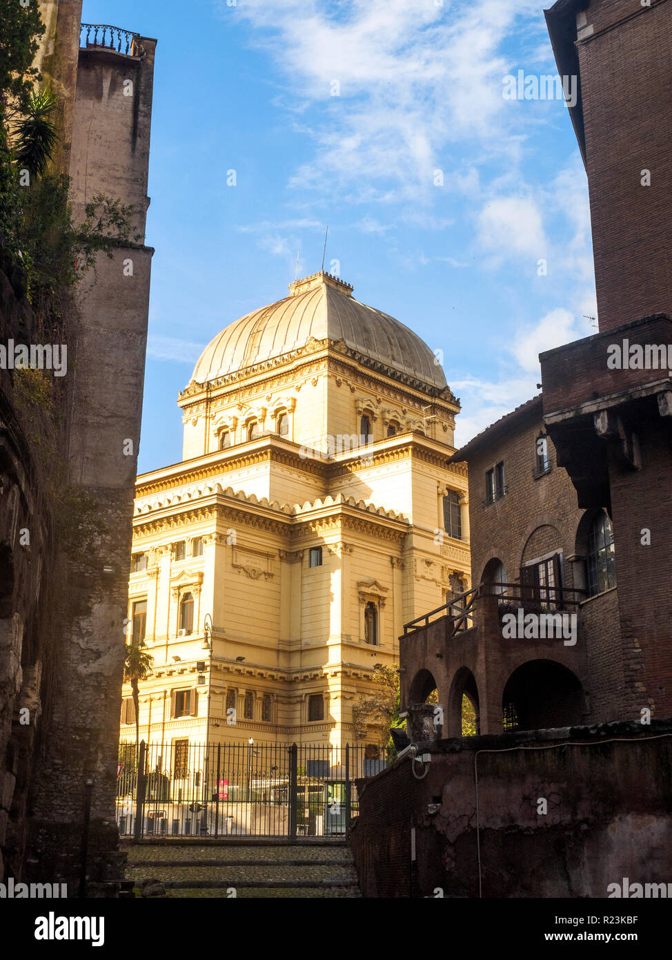 Große Synagoge von Rom (Tempio Maggiore di Roma) - Italien Stockfoto