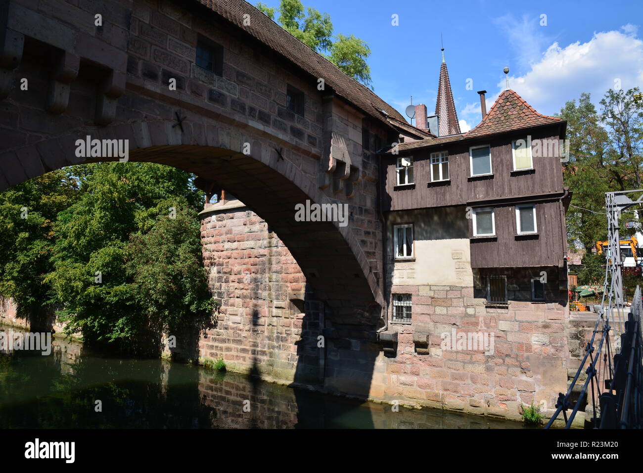 Blick in die Stadt Nürnberg, Bayern, Deutschland Stockfoto