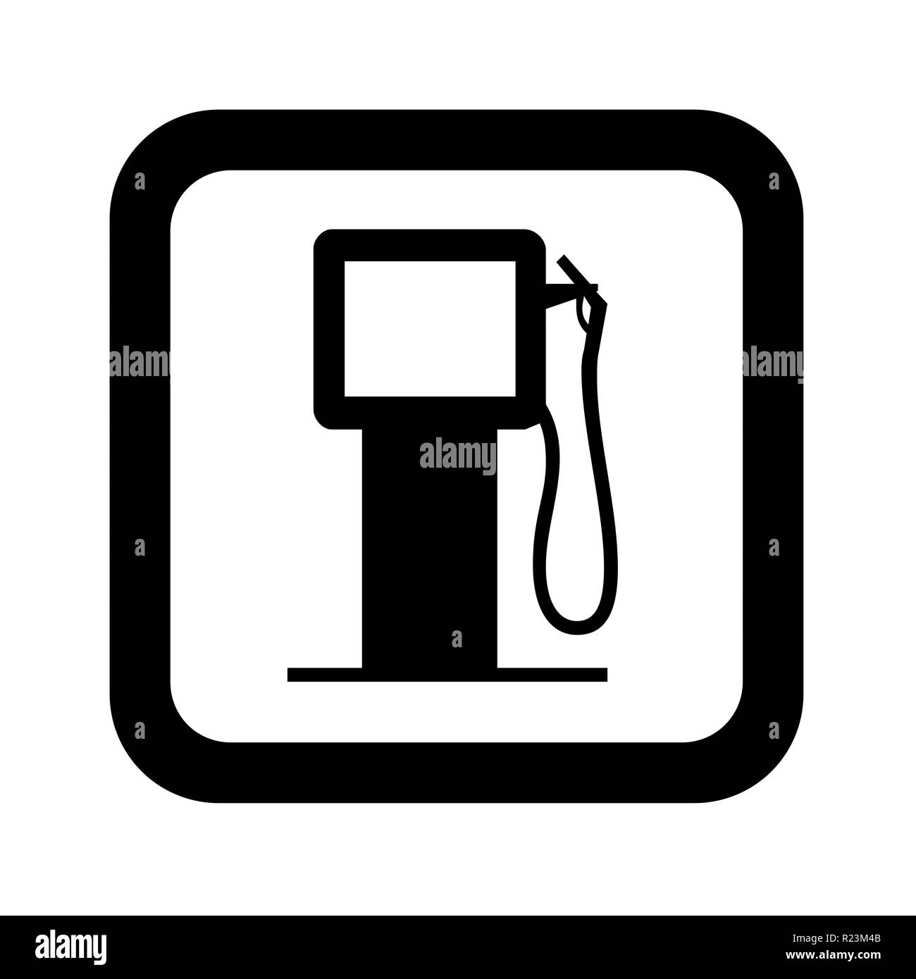 Tankstelle und Pumpe Symbol Stockfoto