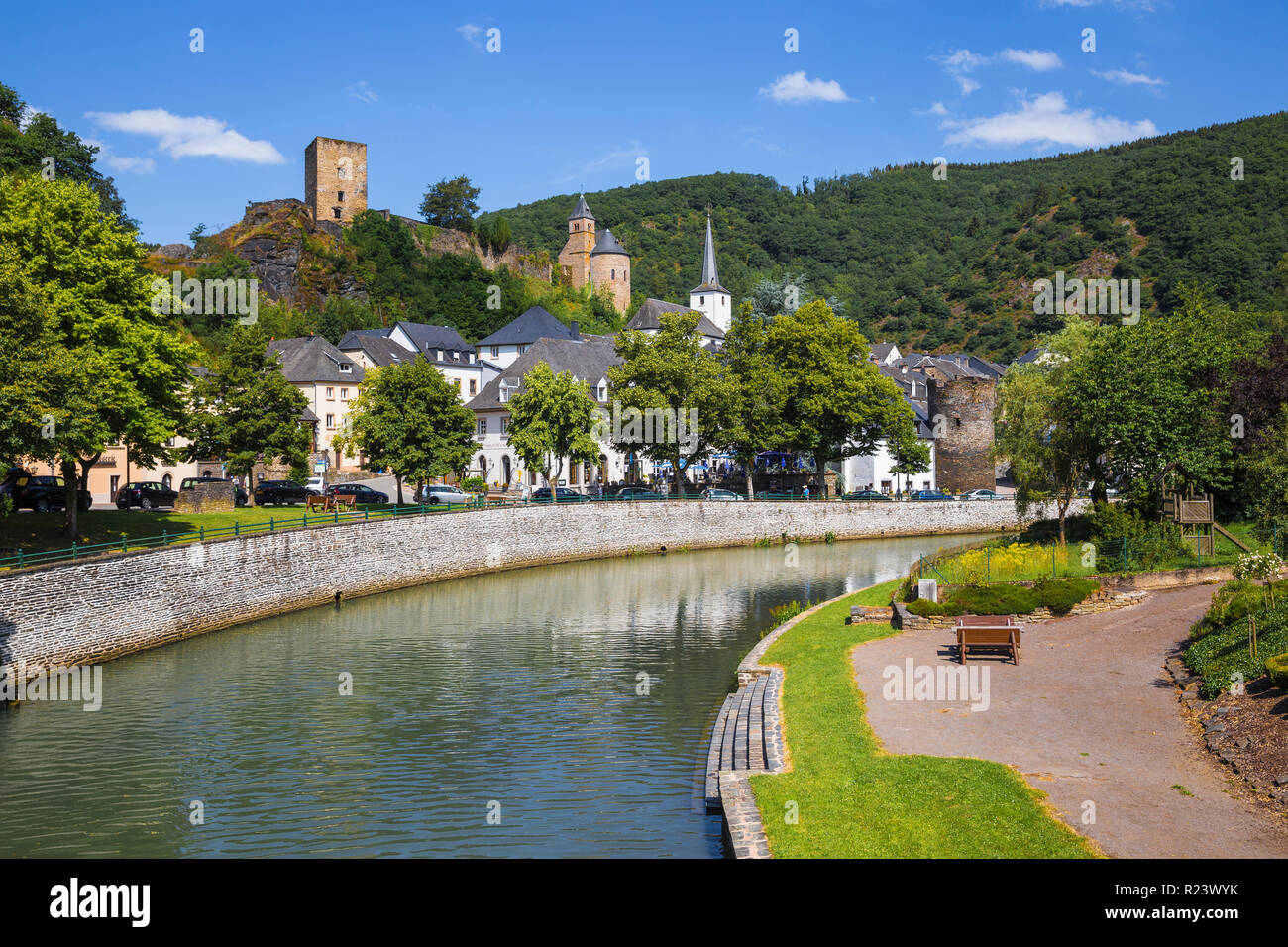 Esch-sur-Sure, Luxemburg, Europa Stockfoto