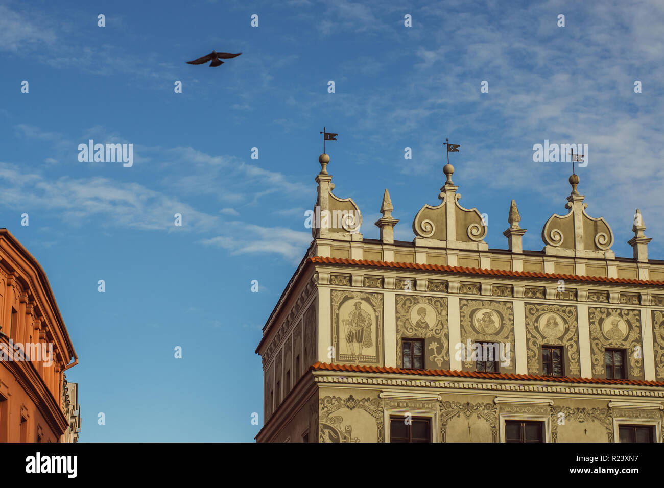 Gebäude in der Altstadt von Lublin, Polen Stockfoto