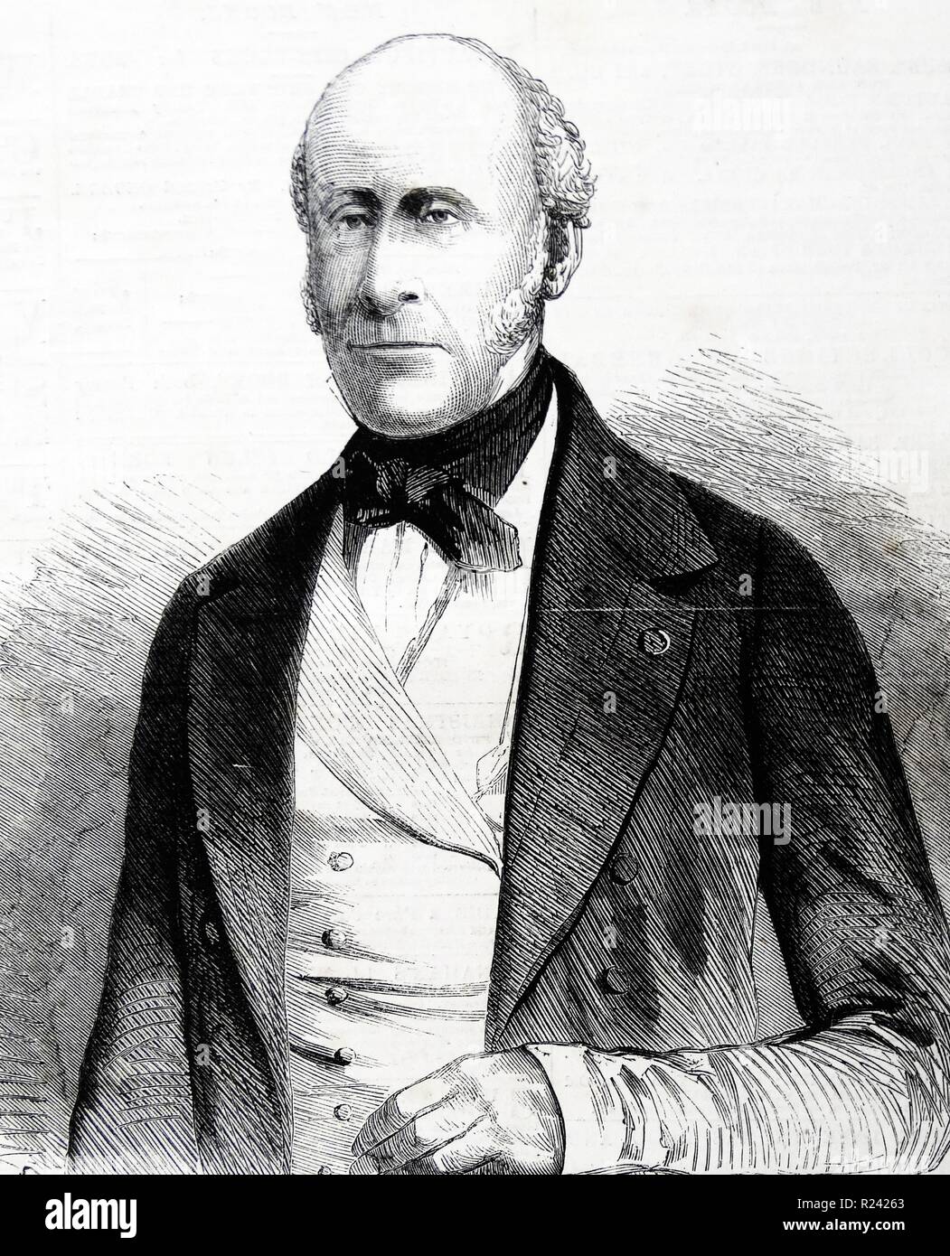 Gravieren von Charles Joseph, Comte de Flahaut (1785-1870), französischer general und Staatsmann. Vom 1860 Stockfoto
