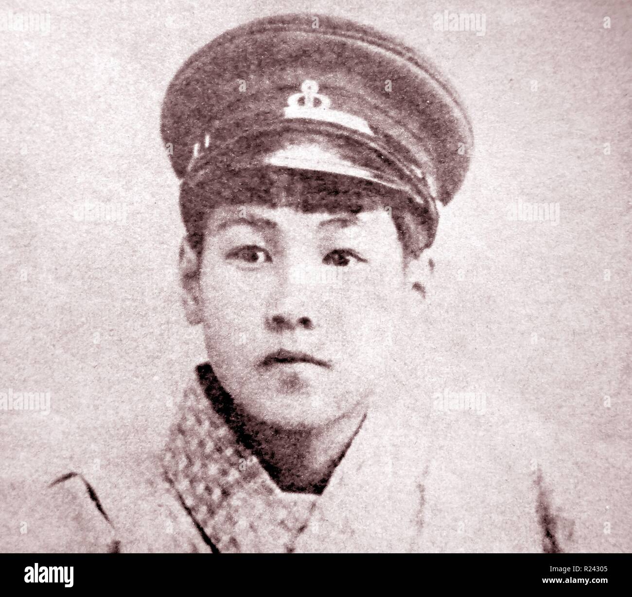 Portrait von Shigeru Yoshida, ca. 1888-1890. Shigeru Yoshida (1878 - 20. Oktober 1967) Die japanischen Diplomaten und Politiker, der als Premierminister von Japan von 1946 bis 1947 und von 1948 bis 1954 Stockfoto