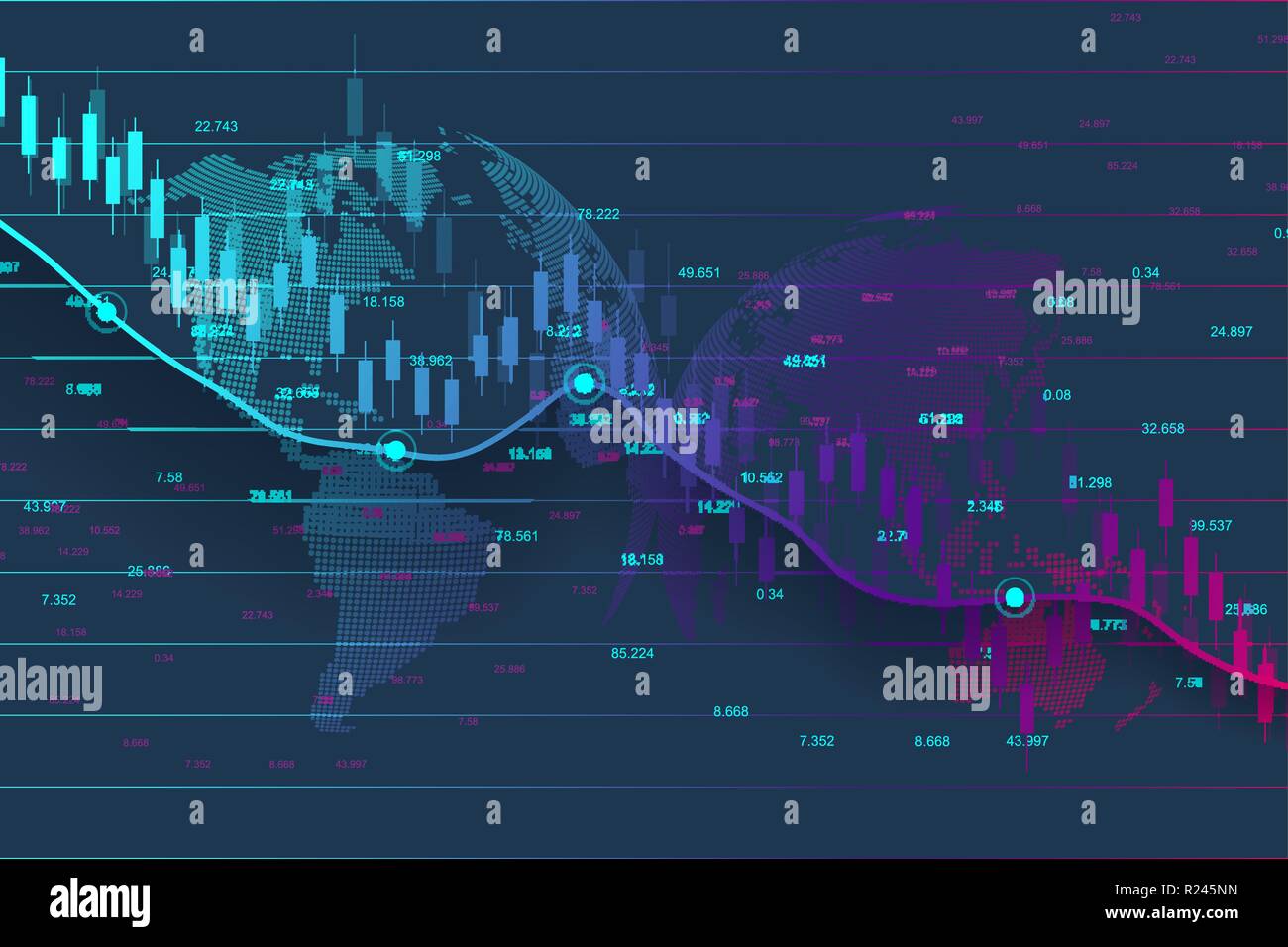 Borse Oder Forex Trading Grafik Geeignet Fur Finanzielle - 