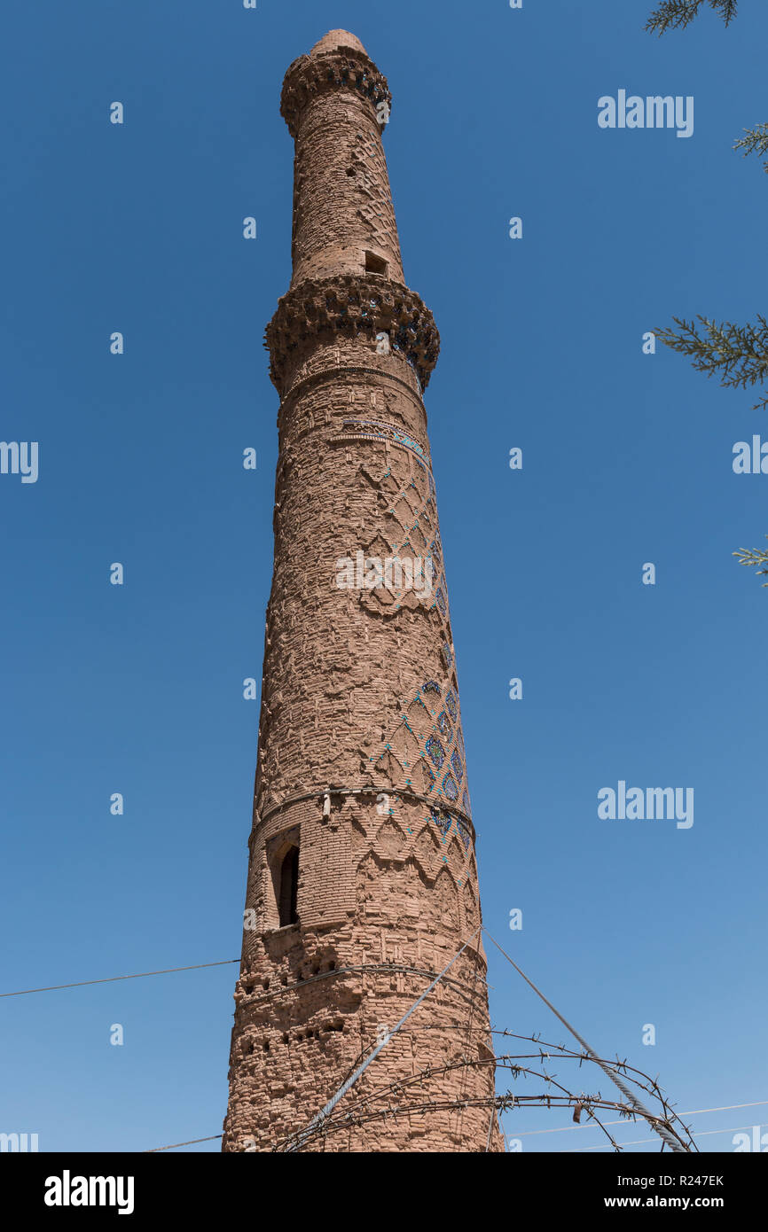 Das 15. Jahrhundert Minarette von Herat, Afghanistan Stockfoto