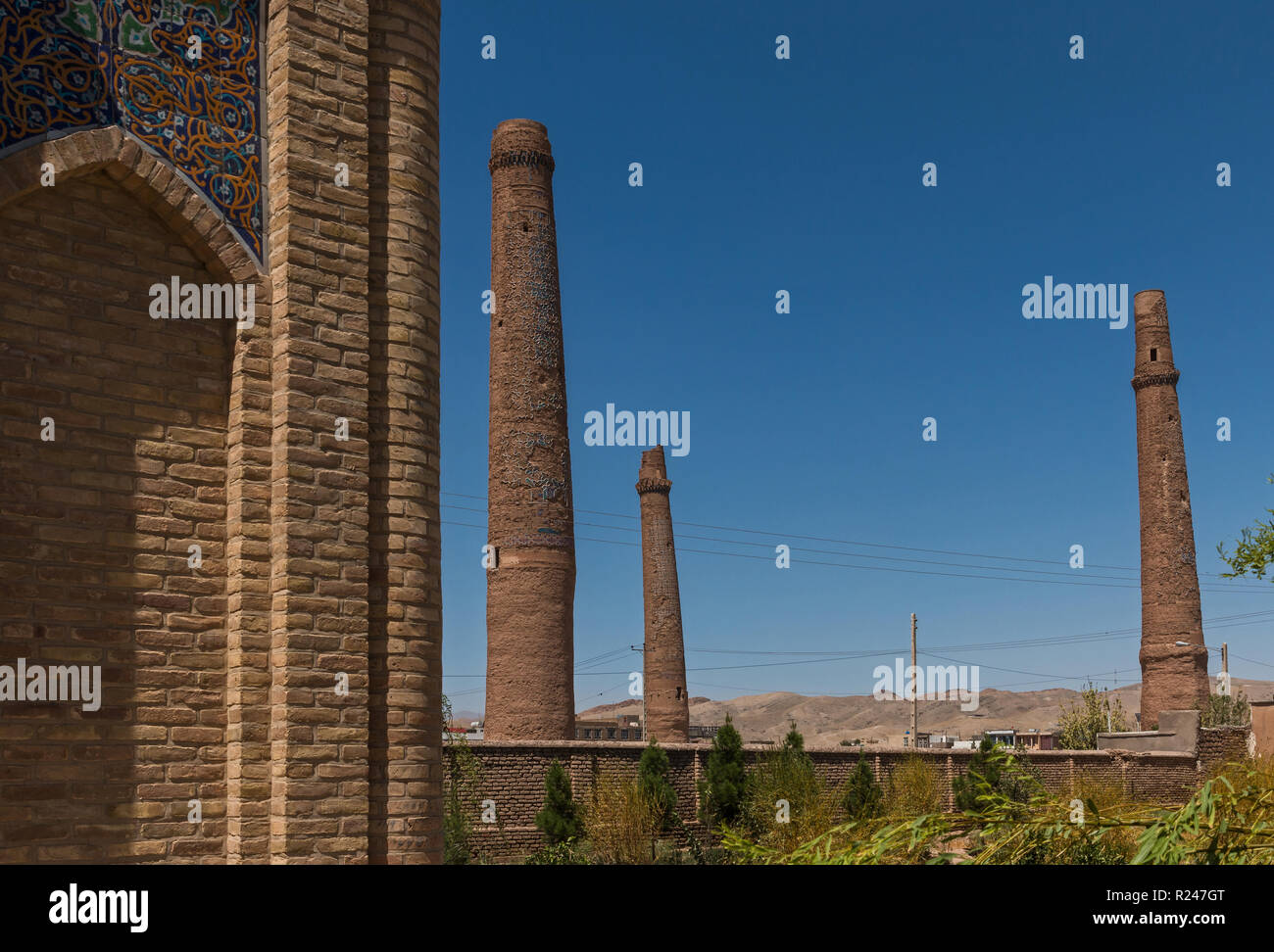 Das 15. Jahrhundert Minarette von Herat, Afghanistan Stockfoto