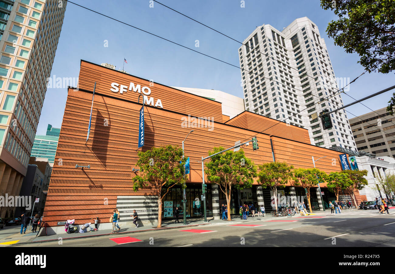 San Francisco Museum of Modern Art, San Francisco, Kalifornien, Vereinigte Staaten von Amerika, Nordamerika Stockfoto