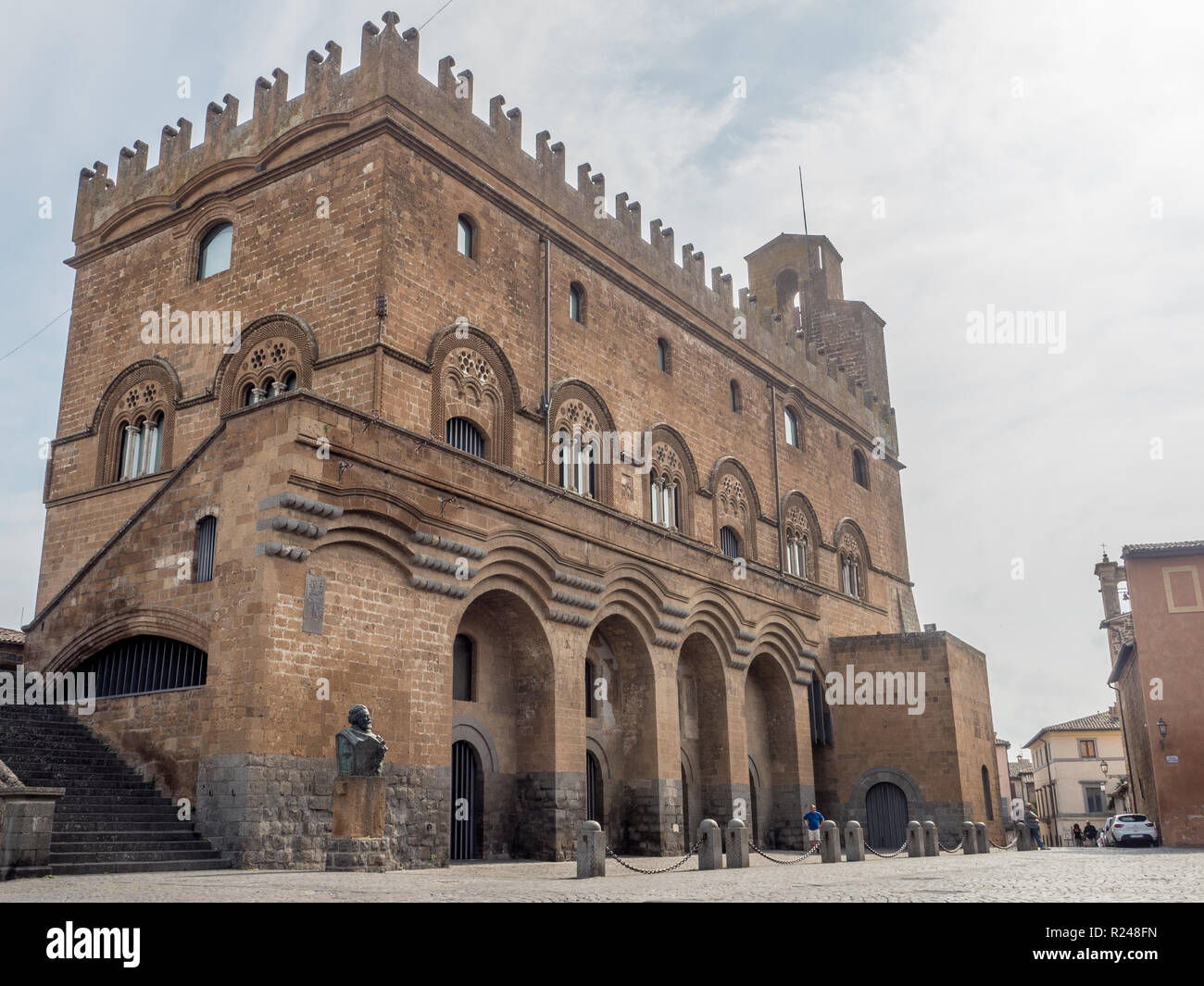 Aus dem 12. Jahrhundert, Palazzo del Popolo, Orvieto, Toskana, Italien, Europa Stockfoto