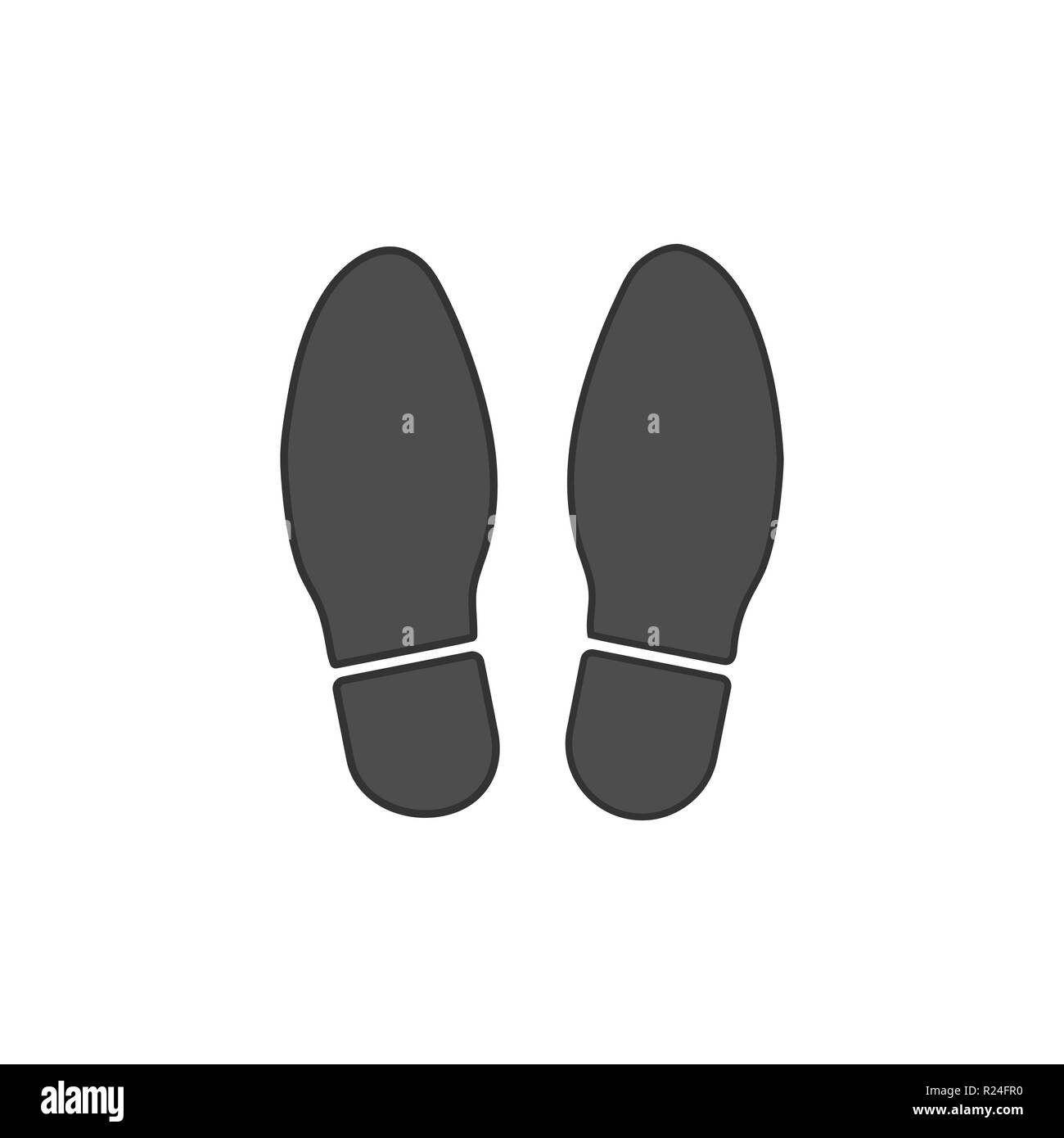 Schuh Symbol "Drucken". Vector Illustration flach Stock Vektor