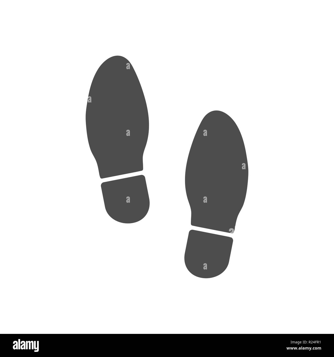 Schuh Symbol "Drucken". Vector Illustration flach Stock Vektor