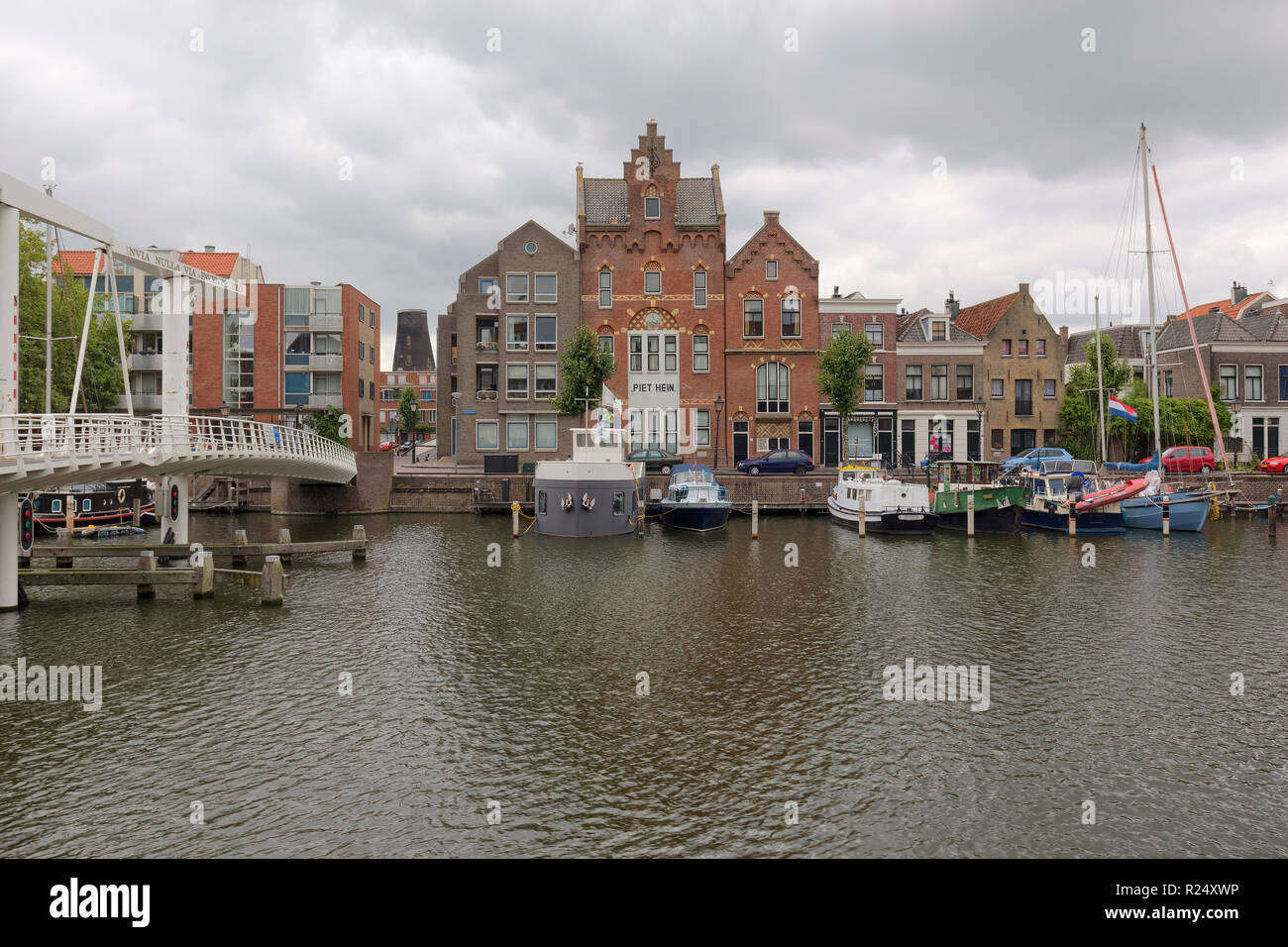 Delfshaven, ein Stadtteil von Rotterdam, Niederlande Stockfoto