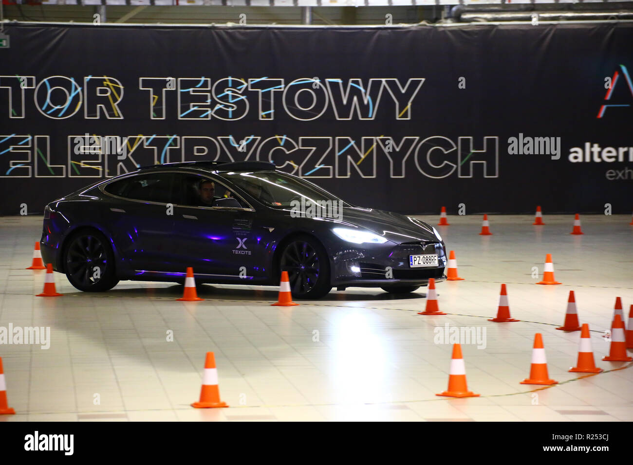 Corato, Polen, 16. November 2018: elektrische Auto Modelle an der Warschauer Motor Show präsentiert. Credit: Jake Ratz/Alamy leben Nachrichten Stockfoto