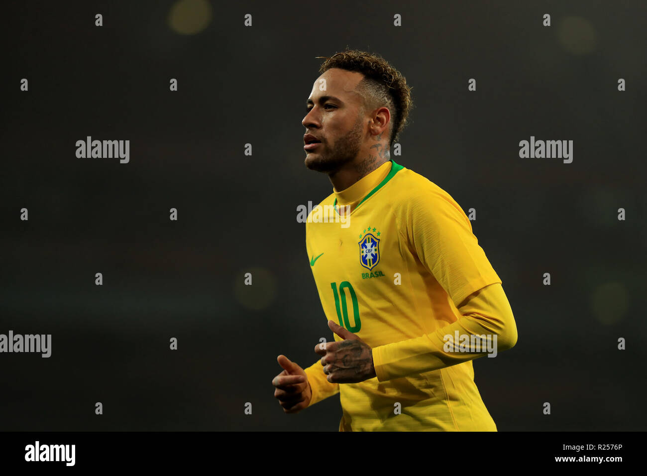 Emirates Stadium, London, UK. 16 Nov, 2018. Internationaler Fußball-freundlich, Brasilien gegen Uruguay; Neymar Brasiliens Credit: Aktion plus Sport/Alamy leben Nachrichten Stockfoto