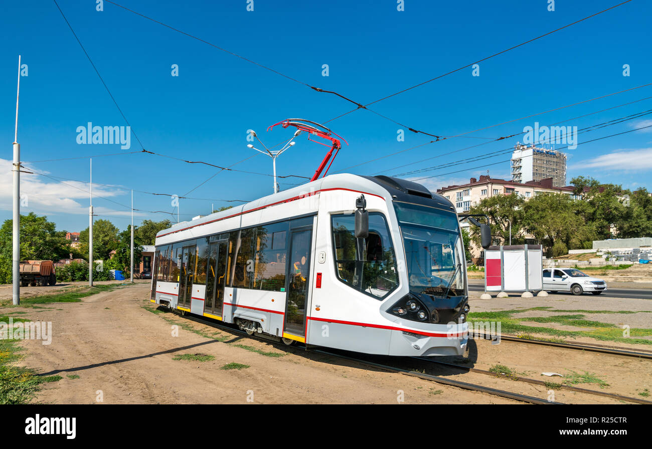 Straßenbahn in Rostow-am-Don, Russland Stockfoto