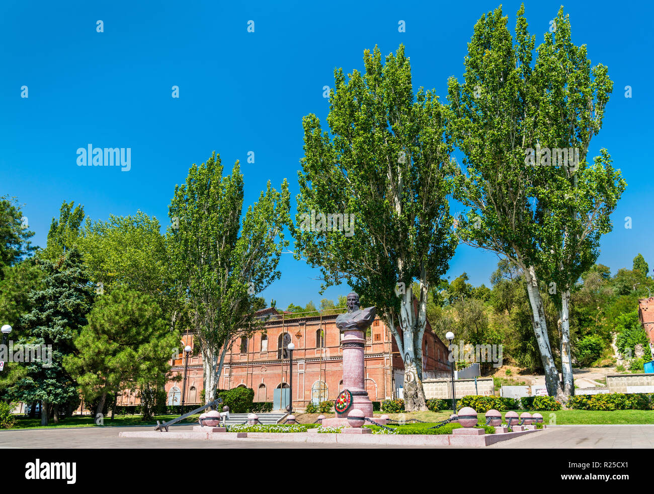 Denkmal für Fjodor Uschakow in Rostow-am-Don, Russland Stockfoto