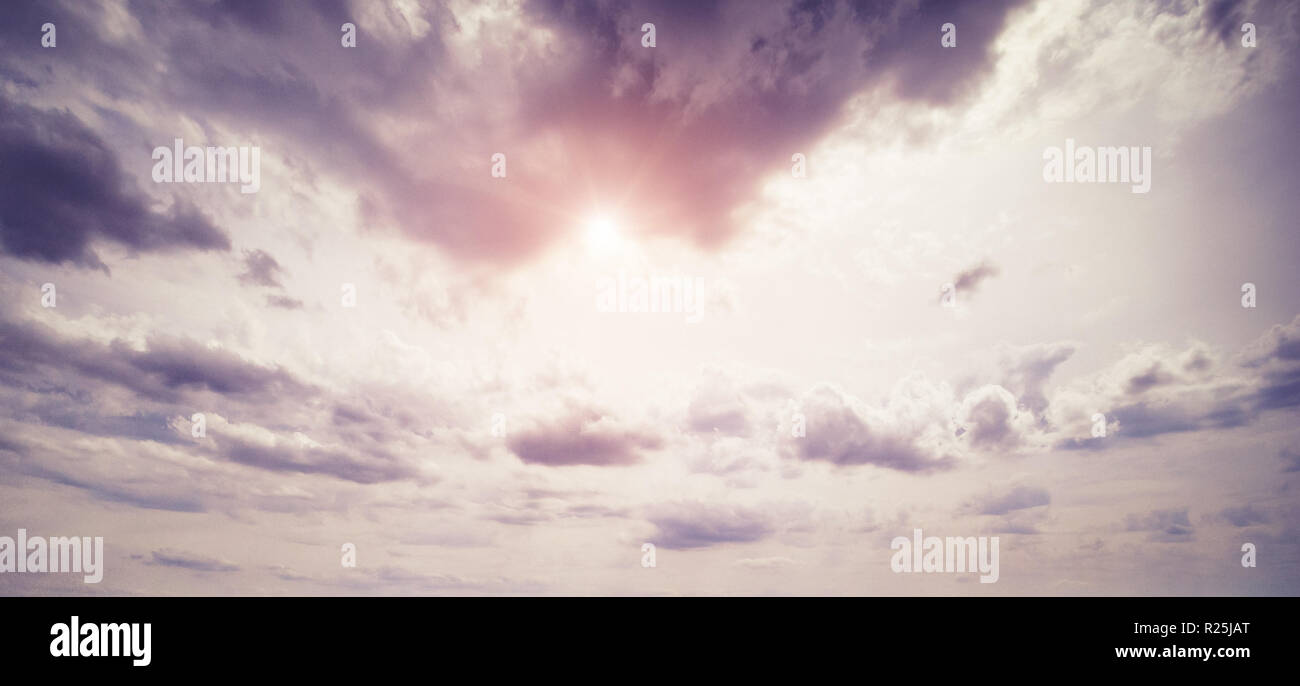 Bunten Himmel und Sonnenaufgang Stockfoto