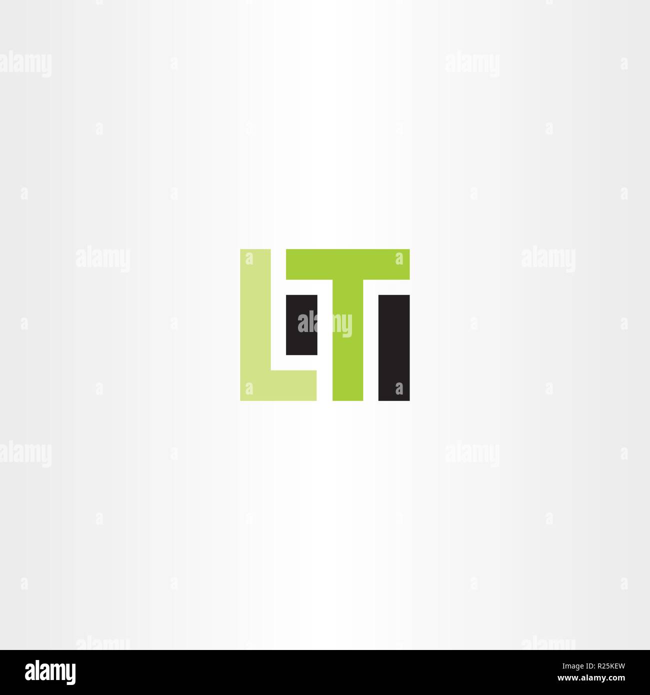 Lt Buchstaben l t-logo Symbol vektor design Stock Vektor