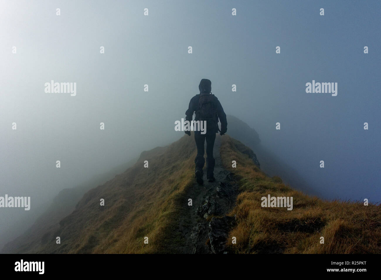 Auf hillwalkers Tarmachan Ridge in der Nähe von Kenmore, Perthshire, Schottland Stockfoto