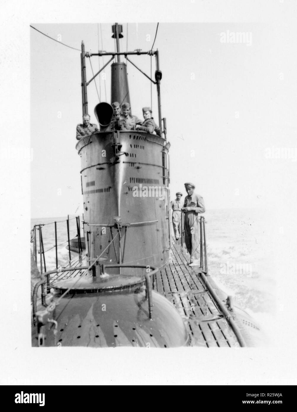 WWII Italienische u-Boot segeln - Zweiter Weltkrieg Stockfoto