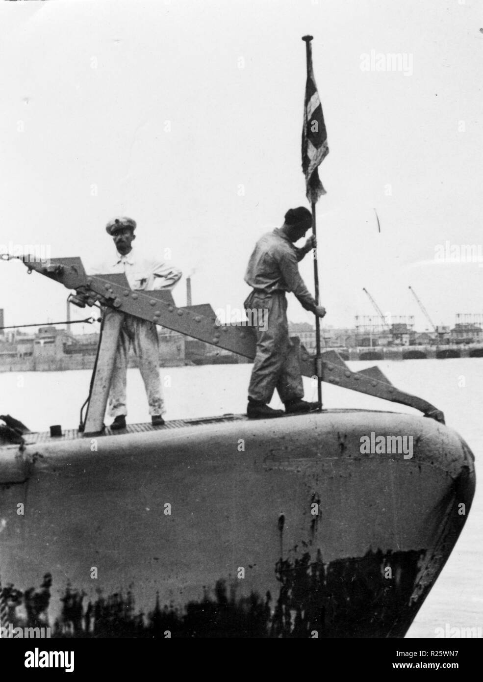 WWII italienische U-Boot in Bordeaux-betasom Basis in Bordeaux, Frankreich Stockfoto