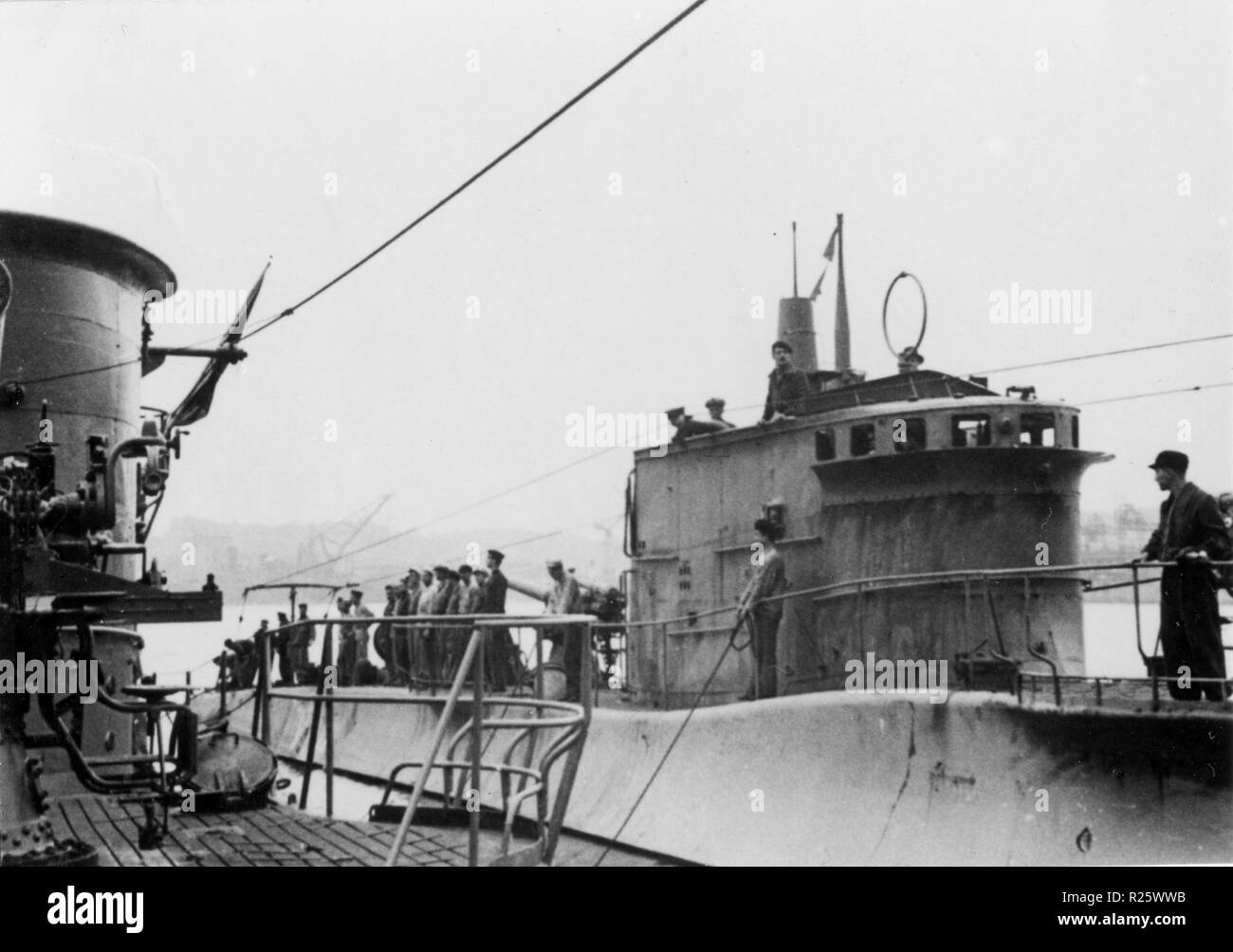 WWII italienische U-Boot in Bordeaux-betasom Basis in Bordeaux, Frankreich Stockfoto