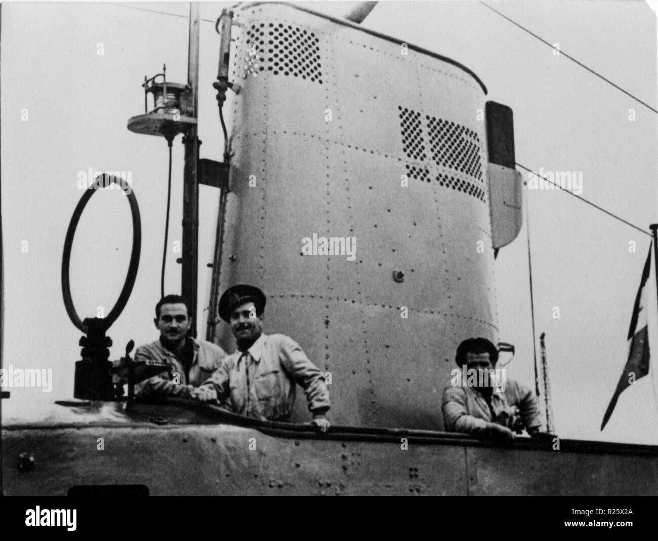 WWII italienische U-Boot in Bordeaux-betasom Basis in Bordeaux, Frankreich Stockfoto