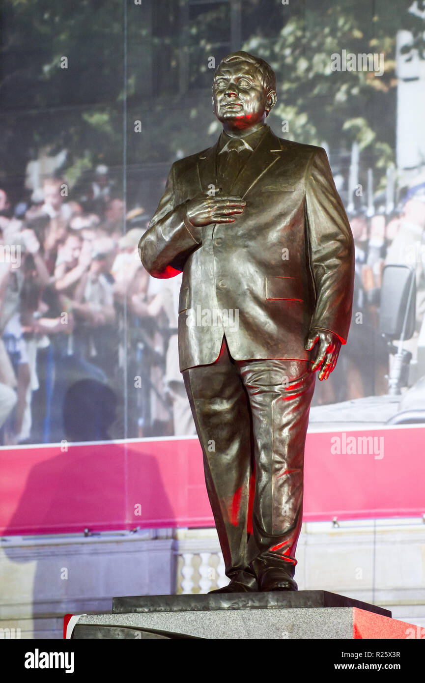 Denkmal für Präsident Lech Kaczynski auf Joseph Pilsudski Platz in Warschau, Polen. 10. November 2018 © wojciech Strozyk/Alamy Stock Foto Stockfoto