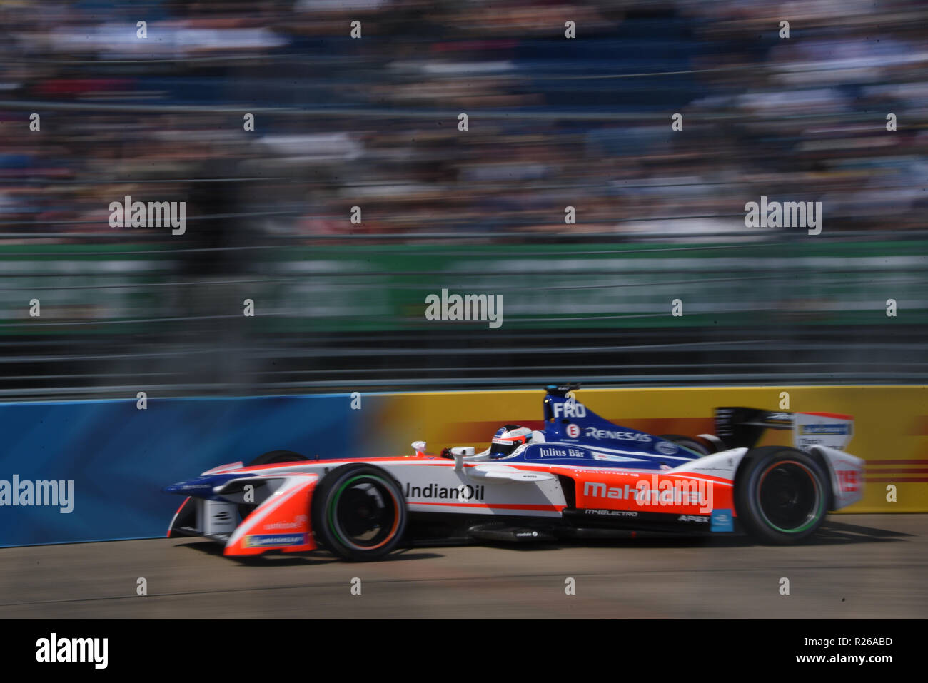 2018 Berlin ePrix, Runde 9 der Saison 2017/2018 Meisterschaft, am Flughafen Tempelhof Straßenkurs. Stockfoto