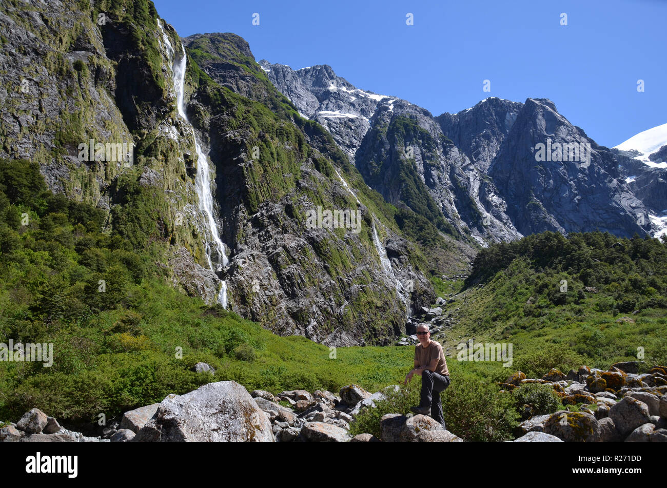 Berge im Märchenwald, Quelat, Aysen, Chile Stockfoto