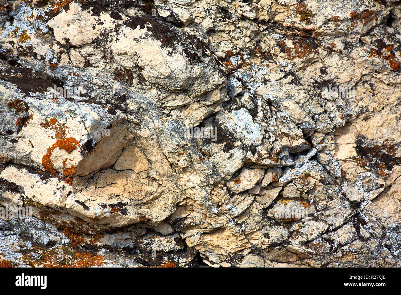 Die Textur der Stein in der Nähe von Venen. Stockfoto