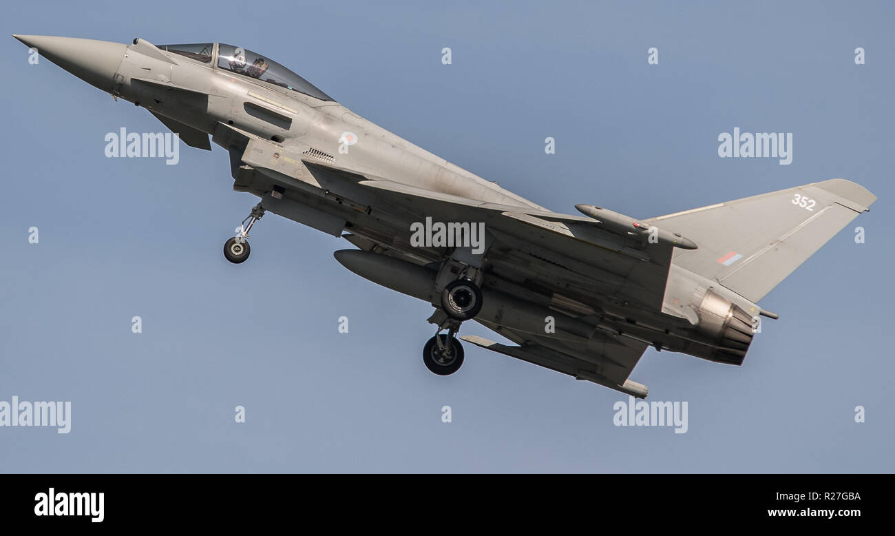 Eurofighter Typhoon der Royal Air Force Stockfoto