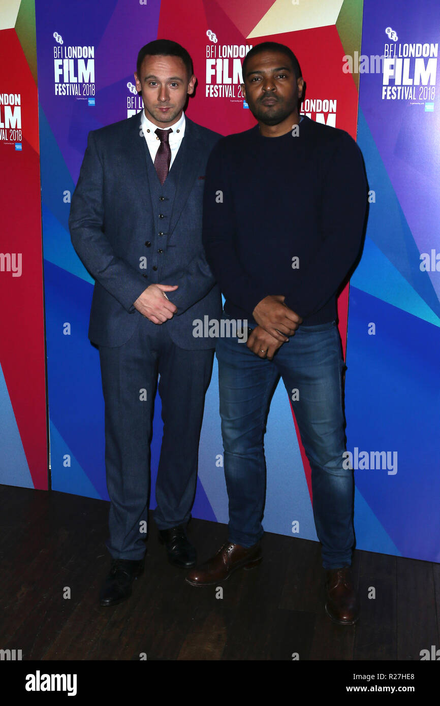 Die BFI 62 London Film Festival Weltpremiere der 'Kampf' an der Picturehouse Zentrale - Ankunft mit: Noel Clarke, Jason Maza Wo: London, Vereinigtes Königreich, wenn: 17 Okt 2018 Credit: Mario Mitsis/WENN.com gehalten Stockfoto