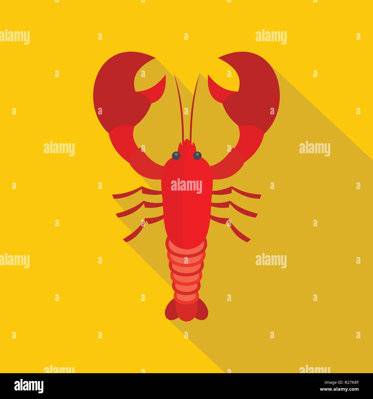 Hummer-Symbol. Flache Darstellung der Hummer Vektor Icon für web Stock Vektor