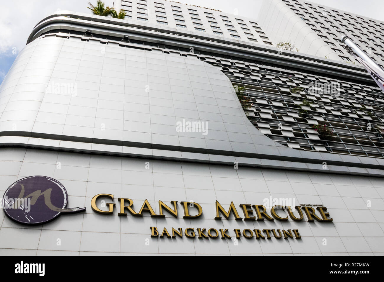 Bangkok, Thailand - 5. Oktober 2018: Die Bangkok Fortune Grand Mercure Hotel. Das Hotel ist Teil der Accor Gruppe. Stockfoto