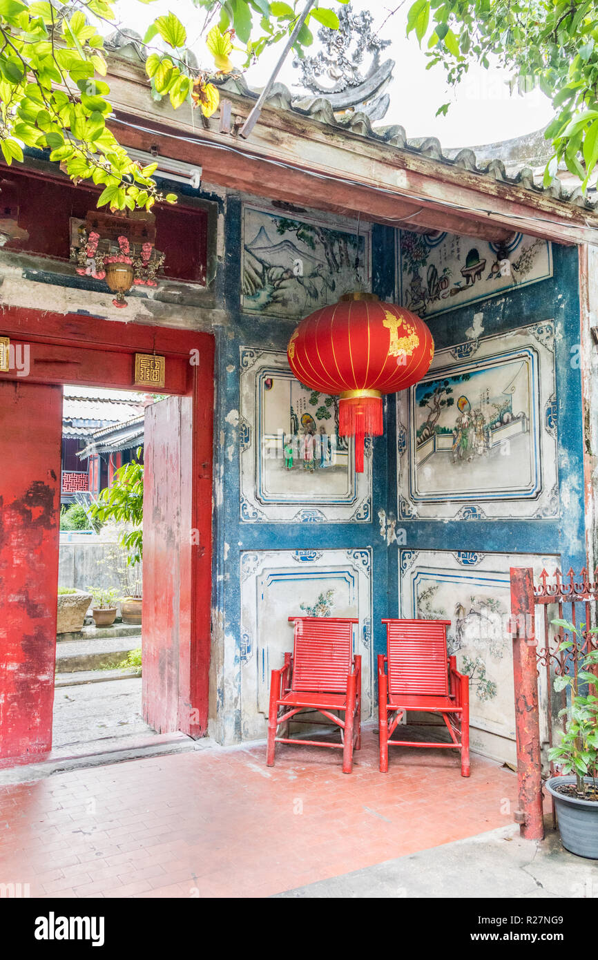 Eingang in den Talad Noi Bereich von Chinatown, Bangkok, Thailand zu Haus Stockfoto