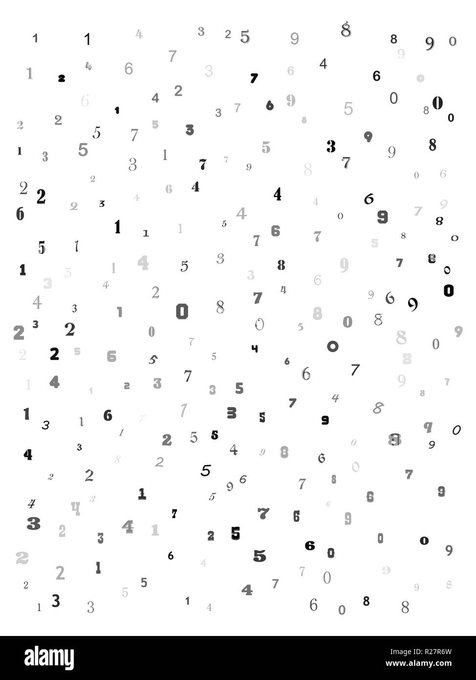 Die Zahl Bildung Hintergrund Textur abstraktes Muster Design Stock Vektor