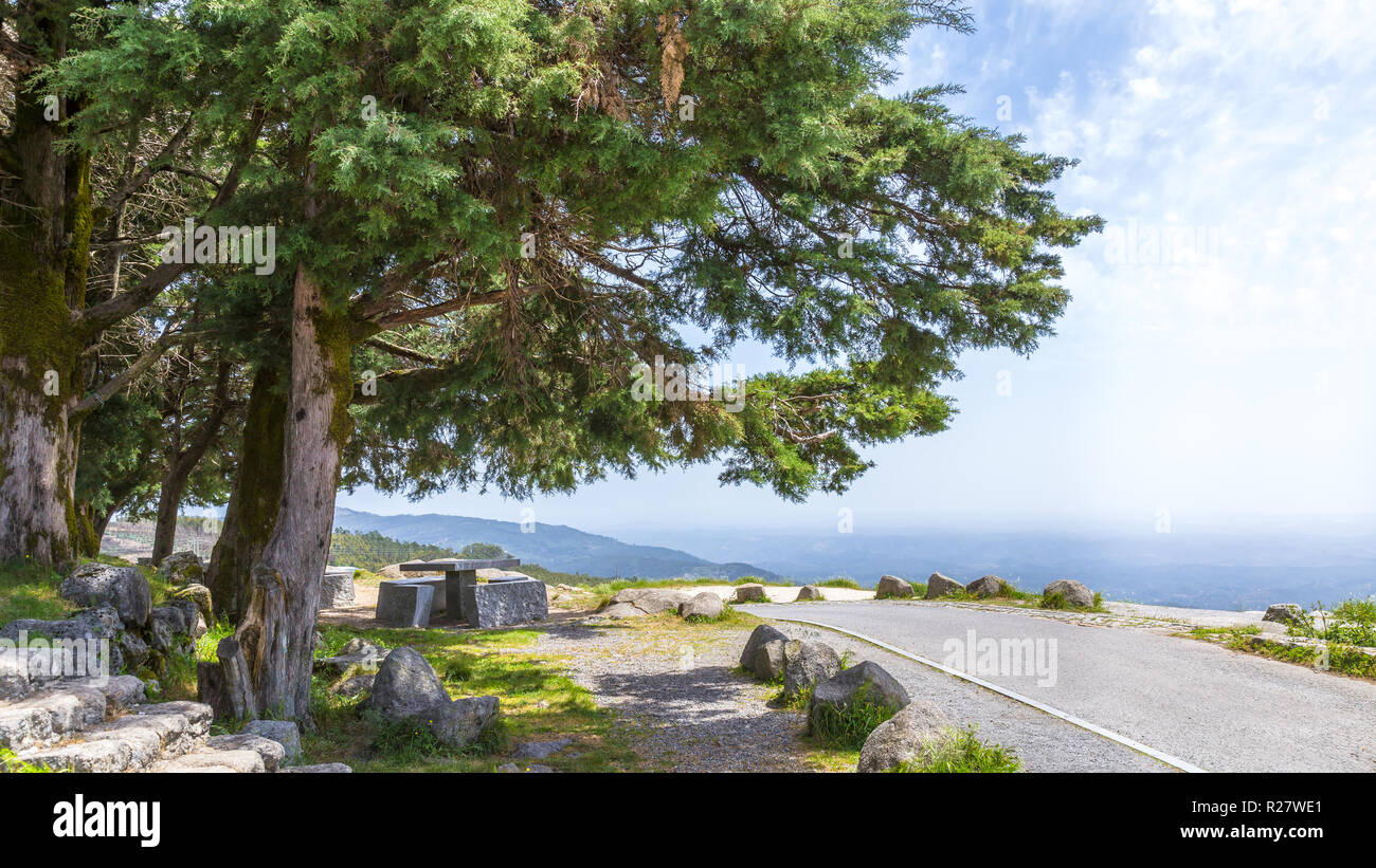 Landschaft höchste Punkt Berge von Monchique an der Algarve in Portugal Stockfoto