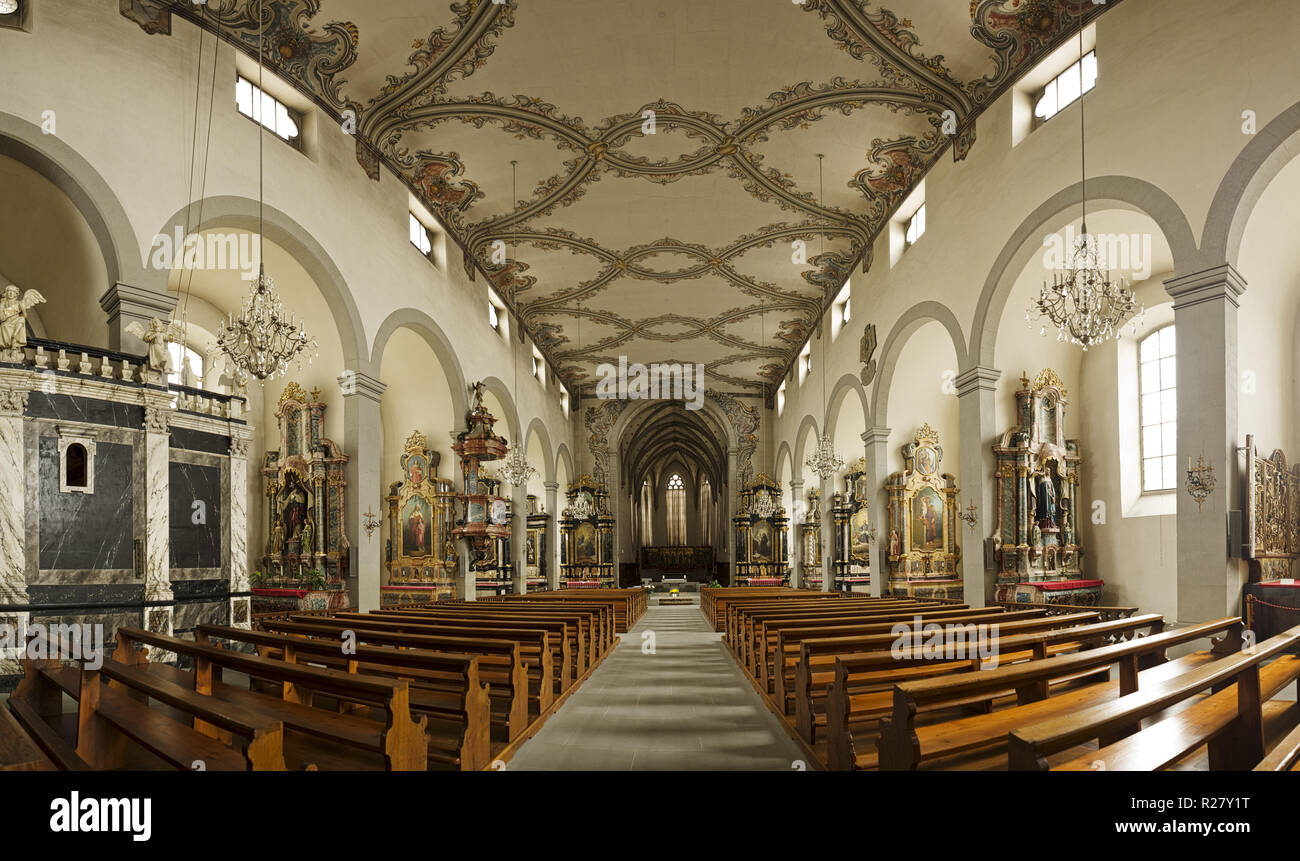 Fribourg, Schweiz, Claude Chabrol "Heilig Kreuz" ist das älteste Kloster der franziskanischen Familie immer noch aktiv in der Schweiz Stockfoto