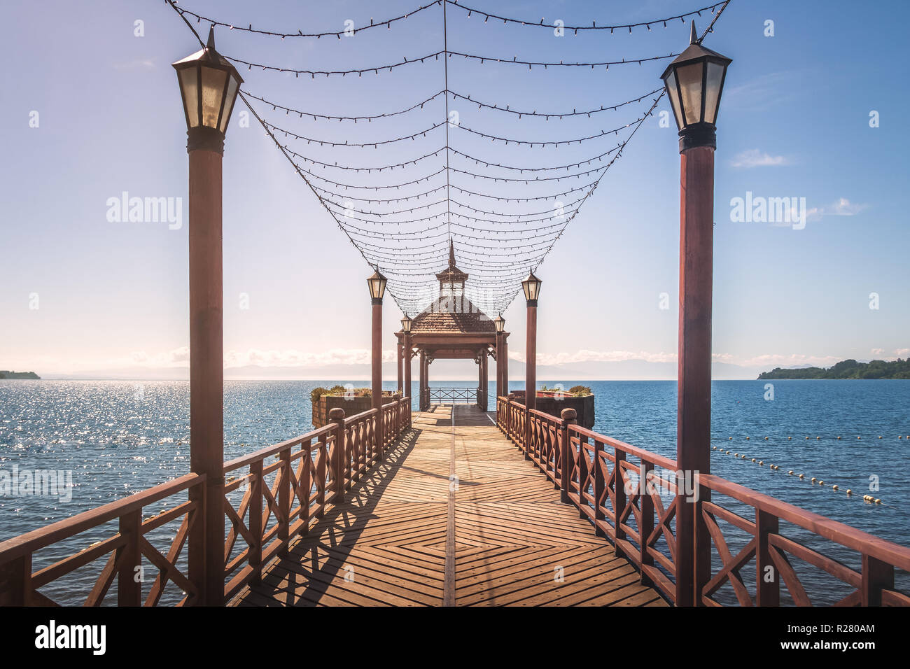 Frutillar Pier - Frutillar, Chile Stockfoto