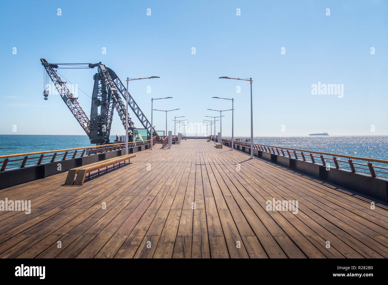 Muelle Vergara Pier - Vina del Mar, Chile Stockfoto