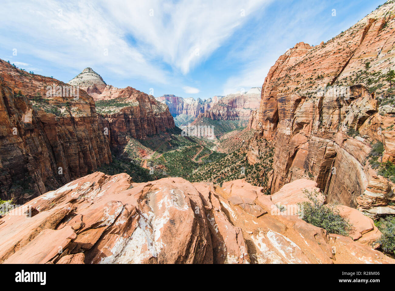 Blick auf Zion National Park Stockfoto