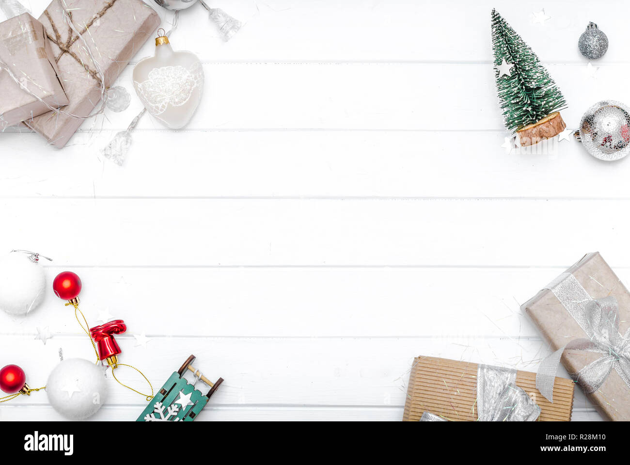 Weihnachten Hintergrund mit Kopie Platz für Ihren Text. Stockfoto
