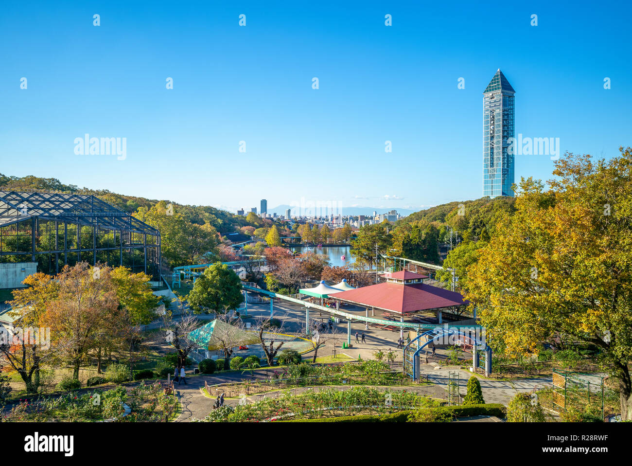 Higashiyama Zoo und Botanischen Garten in Nagoya Stockfoto