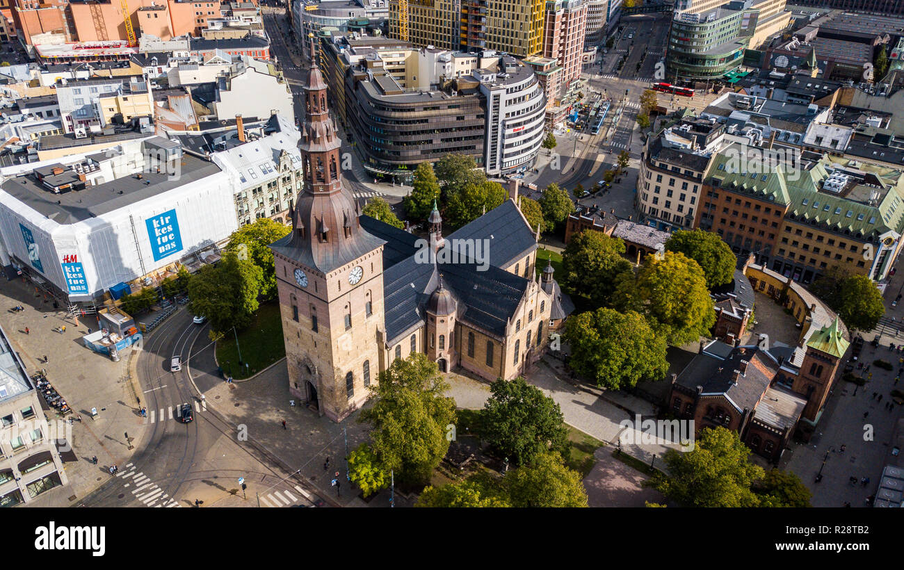 Die Kathedrale von Oslo Oslo Domkirke, Oslo, Norwegen Stockfoto